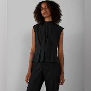 Club Monaco Black Sleeveless Blouse women’s size medium NWT